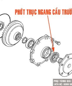 Phớt trục ngang cầu trước máy Kubota L1